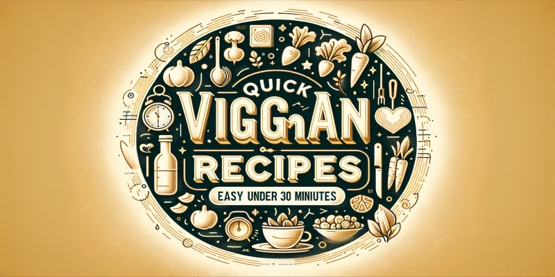 Discover quick vegan recipes for delicious, easy meals in under 30 minutes. Perfect for busy days!